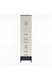 Arges Dolap 3 Raflı 5 Çekmeceli 4 Kapaklı 60x30x243 - S32M041V4A