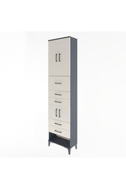 Arges Dolap 3 Raflı 5 Çekmeceli 4 Kapaklı 60x30x243 - S32M041V4A