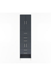 Arges Dolap 3 Raflı 5 Çekmeceli 4 Kapaklı 60x30x243 - S32M041V5A
