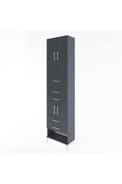 Arges Dolap 3 Raflı 5 Çekmeceli 4 Kapaklı 60x30x243 - S32M041V5A