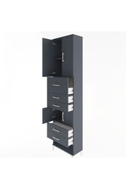 Arges Dolap 3 Raflı 5 Çekmeceli 4 Kapaklı 60x30x243 - S32M041V5A