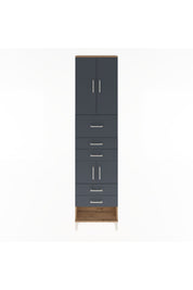 Arges Dolap 3 Raflı 5 Çekmeceli 4 Kapaklı 60x30x243 - S32M041V8A