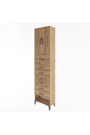 Arges Dolap 3 Raflı 5 Çekmeceli 4 Kapaklı 60x30x243 - S32M041V9A