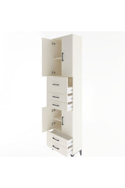 Arges Dolap 4 Raflı 5 Çekmeceli 4 Kapaklı 60x30x243 - S32M042V1A