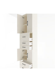 Arges Dolap 4 Raflı 5 Çekmeceli 4 Kapaklı 60x30x243 - S32M042V1A
