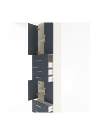 Arges Dolap 4 Raflı 5 Çekmeceli 4 Kapaklı 60x30x243 - S32M042V2A