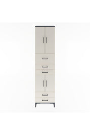 Arges Dolap 4 Raflı 5 Çekmeceli 4 Kapaklı 60x30x243 - S32M042V4A