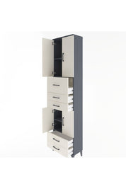 Arges Dolap 4 Raflı 5 Çekmeceli 4 Kapaklı 60x30x243 - S32M042V4A