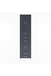 Arges Dolap 4 Raflı 5 Çekmeceli 4 Kapaklı 60x30x243 - S32M042V5A
