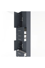 Arges Dolap 4 Raflı 5 Çekmeceli 4 Kapaklı 60x30x243 - S32M042V5A