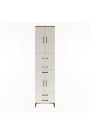 Arges Dolap 4 Raflı 5 Çekmeceli 4 Kapaklı 60x30x243 - S32M042V7A