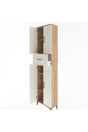 Arges Dolap 4 Raflı Tek Çekmeceli 4 Kapaklı 60x30x243 - S32M005V7A