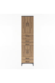 Arges Dolap 4 Raflı 5 Çekmeceli 4 Kapaklı 60x30x243 - S32M042V6A