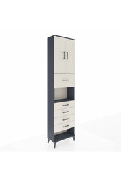 Arges Dolap 3 Raflı 5 Çekmeceli 2 Kapaklı 60x30x243 - S32M043V4A