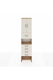 Arges Dolap 3 Raflı 5 Çekmeceli 2 Kapaklı 60x30x243 - S32M043V7A