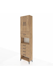 Arges Dolap 3 Raflı 5 Çekmeceli 2 Kapaklı 60x30x243 - S32M043V9A