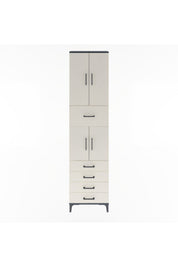 Arges Dolap 4 Raflı 5 Çekmeceli 4 Kapaklı 60x30x243 - S32M044V4A