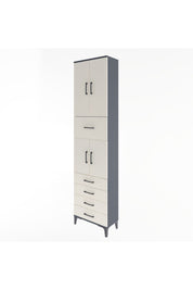 Arges Dolap 4 Raflı 5 Çekmeceli 4 Kapaklı 60x30x243 - S32M044V4A