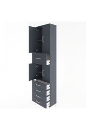 Arges Dolap 4 Raflı 5 Çekmeceli 4 Kapaklı 60x30x243 - S32M044V5A