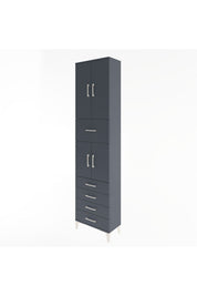 Arges Dolap 4 Raflı 5 Çekmeceli 4 Kapaklı 60x30x243 - S32M044V5A