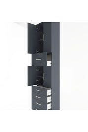 Arges Dolap 4 Raflı 5 Çekmeceli 4 Kapaklı 60x30x243 - S32M044V5A
