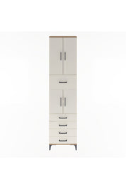 Arges Dolap 4 Raflı 5 Çekmeceli 4 Kapaklı 60x30x243 - S32M044V7A