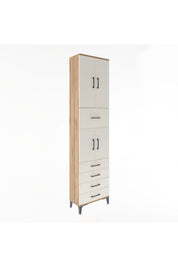 Arges Dolap 4 Raflı 5 Çekmeceli 4 Kapaklı 60x30x243 - S32M044V7A