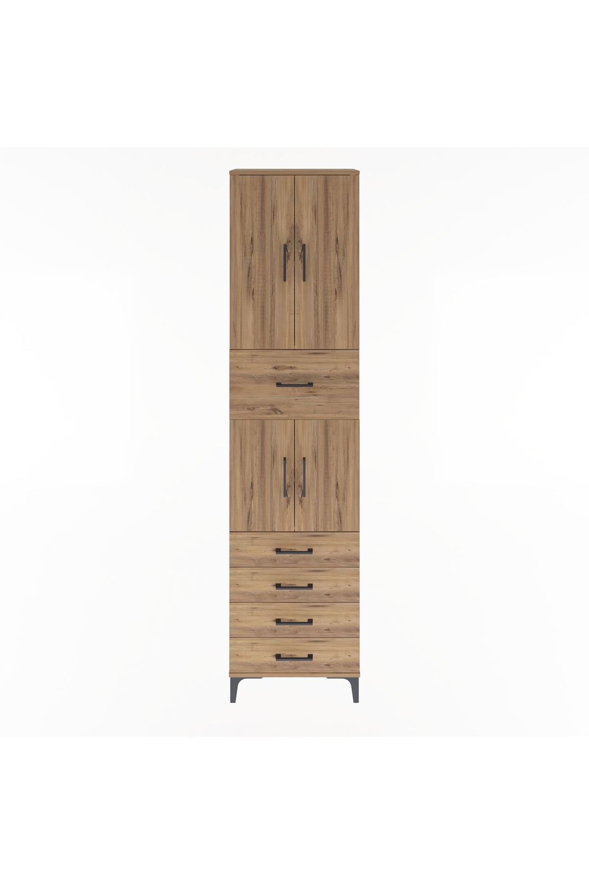 Arges Dolap 4 Raflı 5 Çekmeceli 4 Kapaklı 60x30x243 - S32M044V9A