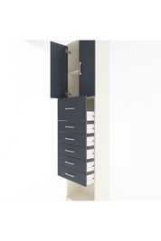 Arges Dolap 2 Raflı 6 Çekmeceli 2 Kapaklı 60x30x243 - S32M045V2A