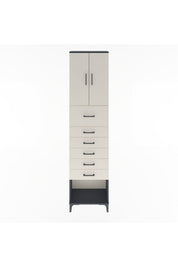 Arges Dolap 2 Raflı 6 Çekmeceli 2 Kapaklı 60x30x243 - S32M045V4A