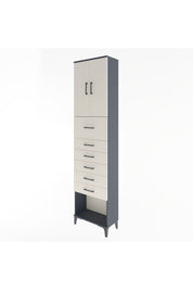 Arges Dolap 2 Raflı 6 Çekmeceli 2 Kapaklı 60x30x243 - S32M045V4A