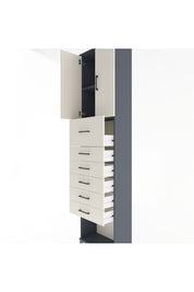 Arges Dolap 2 Raflı 6 Çekmeceli 2 Kapaklı 60x30x243 - S32M045V4A