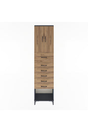 Arges Dolap 2 Raflı 6 Çekmeceli 2 Kapaklı 60x30x243 - S32M045V6A