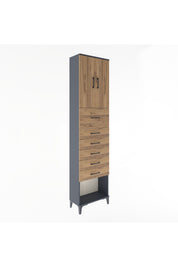 Arges Dolap 2 Raflı 6 Çekmeceli 2 Kapaklı 60x30x243 - S32M045V6A