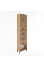 Arges Dolap 2 Raflı 6 Çekmeceli 2 Kapaklı 60x30x243 - S32M045V9A