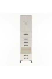 Arges Dolap 3 Raflı 6 Çekmeceli 2 Kapaklı 60x30x243 - S32M046V1A