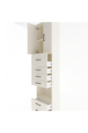 Arges Dolap 3 Raflı 6 Çekmeceli 2 Kapaklı 60x30x243 - S32M046V1A