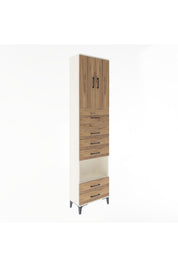 Arges Dolap 3 Raflı 6 Çekmeceli 2 Kapaklı 60x30x243 - S32M046V3A