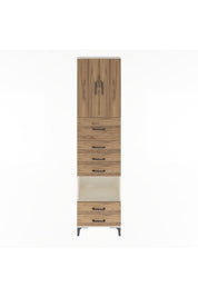 Arges Dolap 3 Raflı 6 Çekmeceli 2 Kapaklı 60x30x243 - S32M046V3A