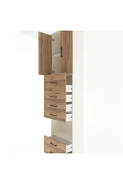 Arges Dolap 3 Raflı 6 Çekmeceli 2 Kapaklı 60x30x243 - S32M046V3A