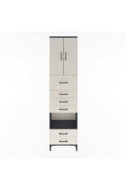 Arges Dolap 3 Raflı 6 Çekmeceli 2 Kapaklı 60x30x243 - S32M046V4A