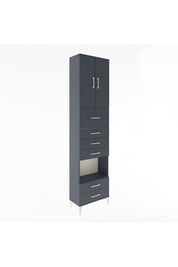 Arges Dolap 3 Raflı 6 Çekmeceli 2 Kapaklı 60x30x243 - S32M046V5A