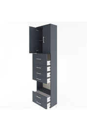 Arges Dolap 3 Raflı 6 Çekmeceli 2 Kapaklı 60x30x243 - S32M046V5A