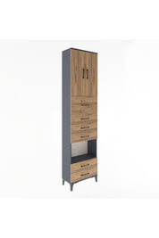 Arges Dolap 3 Raflı 6 Çekmeceli 2 Kapaklı 60x30x243 - S32M046V6A