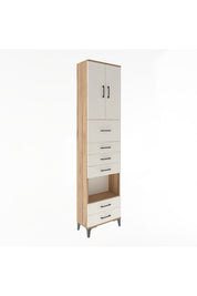 Arges Dolap 3 Raflı 6 Çekmeceli 2 Kapaklı 60x30x243 - S32M046V7A