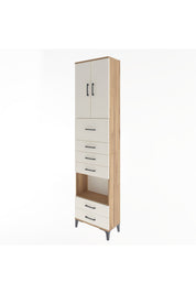 Arges Dolap 3 Raflı 6 Çekmeceli 2 Kapaklı 60x30x243 - S32M046V7A