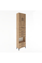 Arges Dolap 3 Raflı 6 Çekmeceli 2 Kapaklı 60x30x243 - S32M046V9A