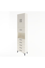 Arges Dolap 3 Raflı 6 Çekmeceli 2 Kapaklı 60x30x243 - S32M047V1A