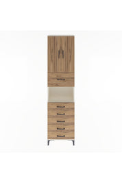 Arges Dolap 3 Raflı 6 Çekmeceli 2 Kapaklı 60x30x243 - S32M047V3A