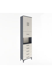 Arges Dolap 3 Raflı 6 Çekmeceli 2 Kapaklı 60x30x243 - S32M047V4A